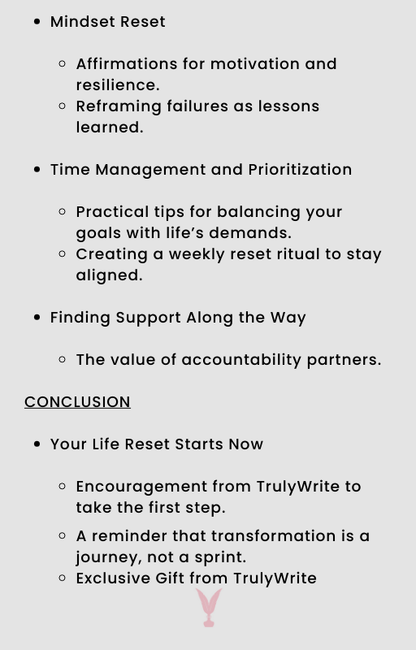 The Life Reset⎥E-book TrulyWrite™